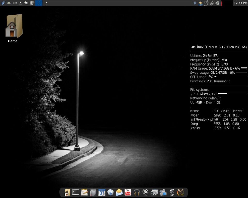 Linux screenshot