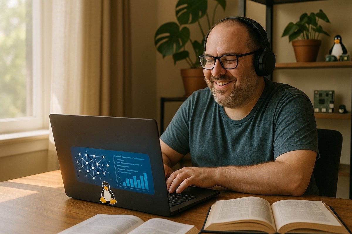 man learning ai linux nerds vibe.png