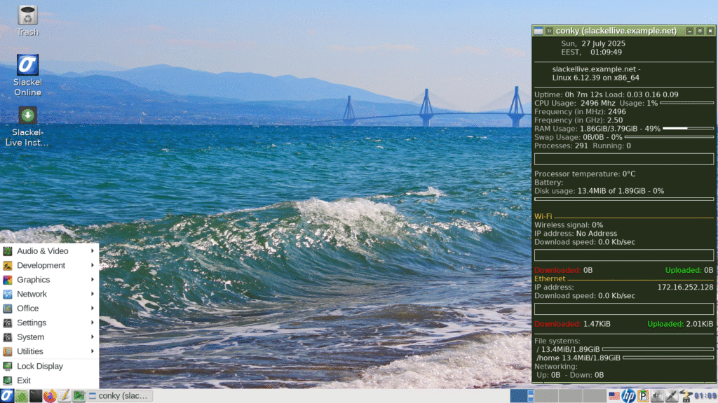 Linux screenshot one