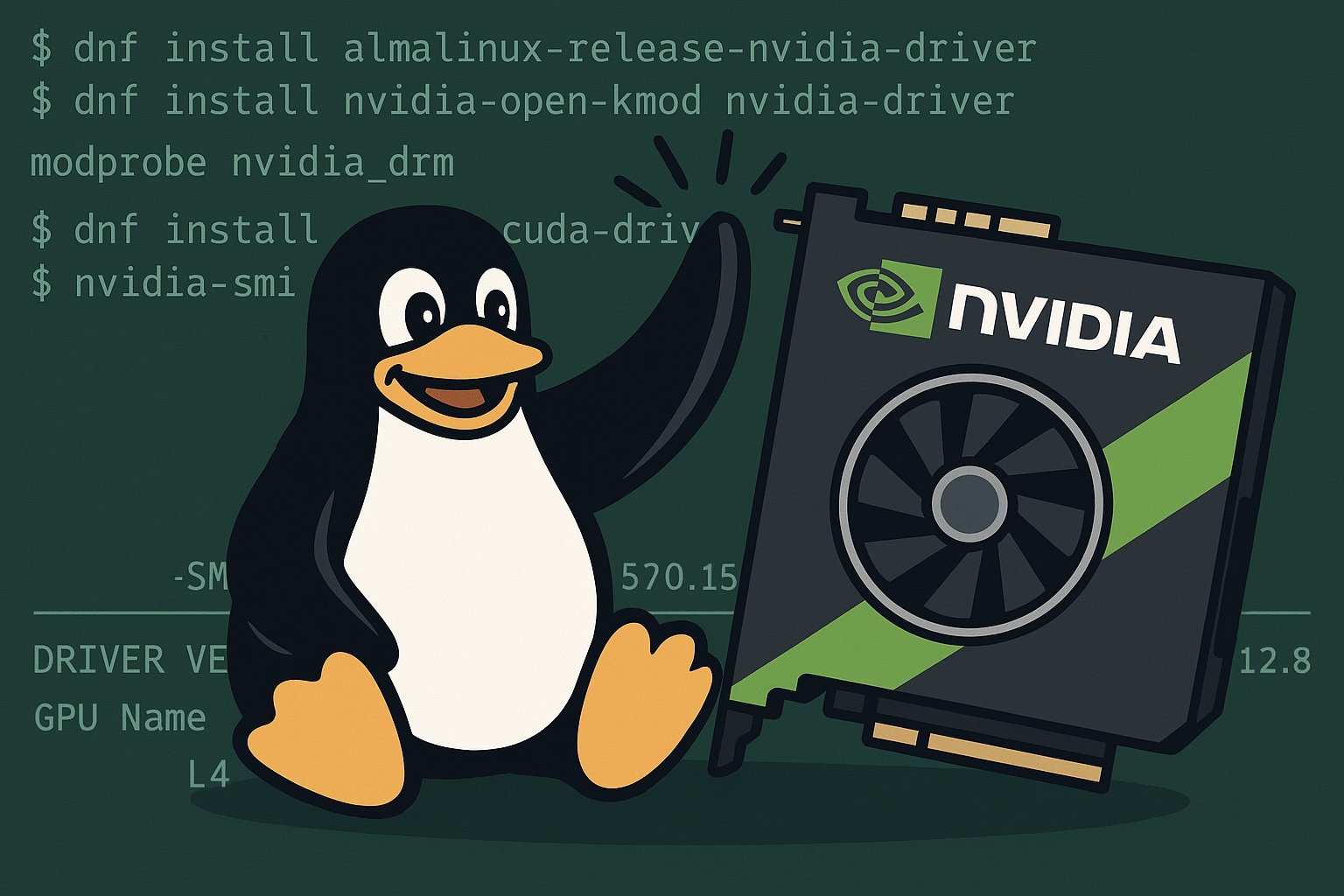 tux nvidia highfive