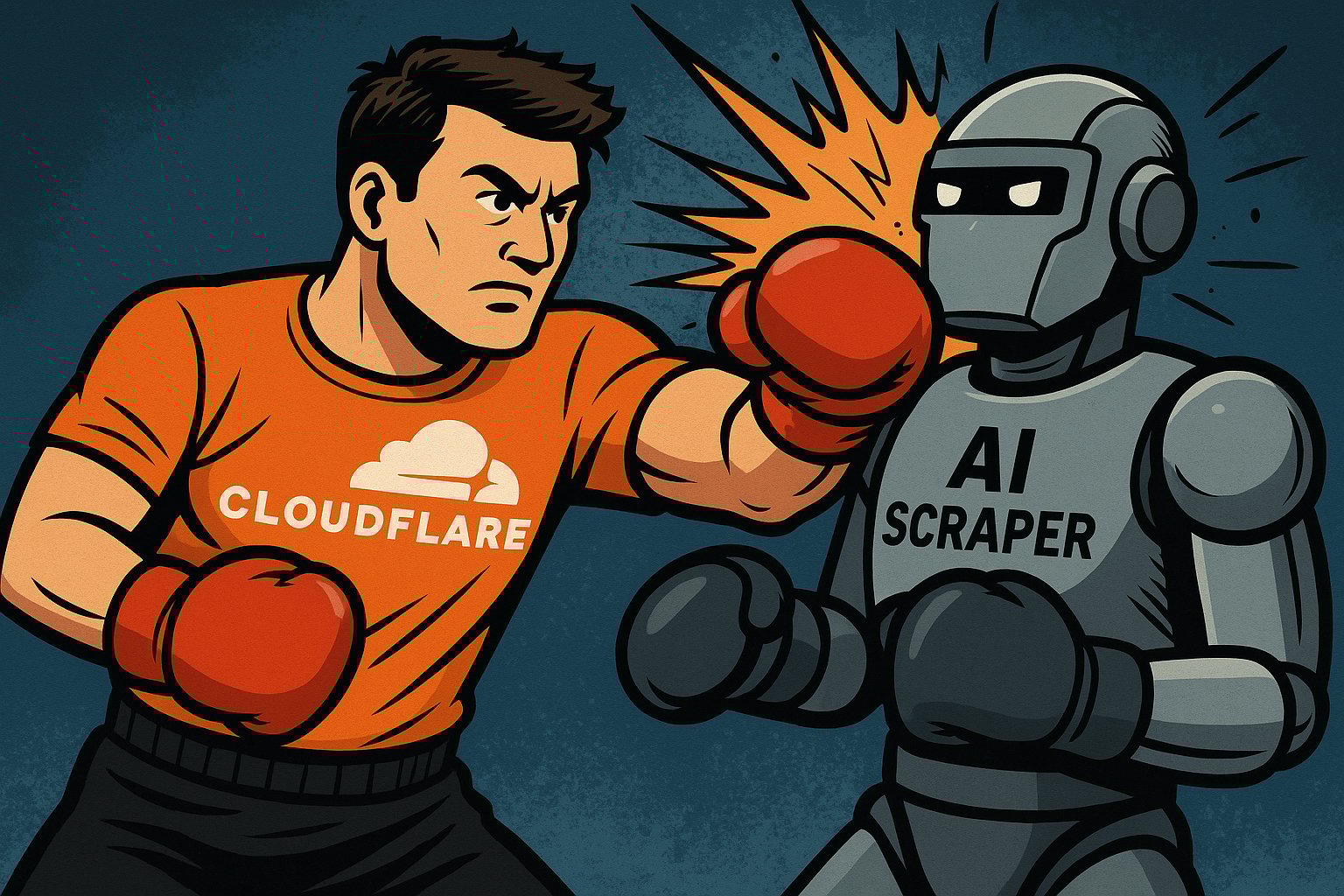 Cloudflare Fights AI Scraper