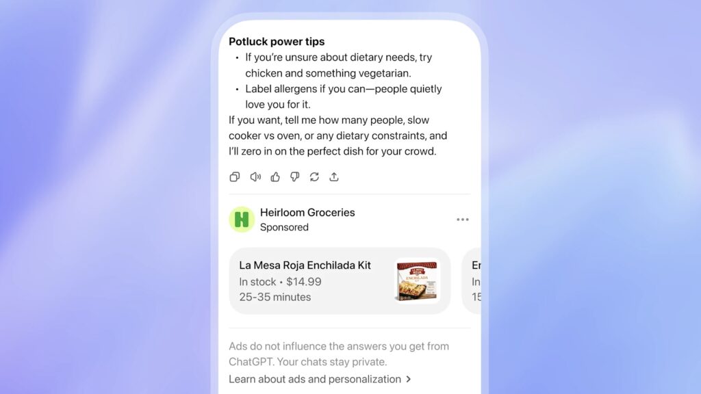 ChatGPT ads