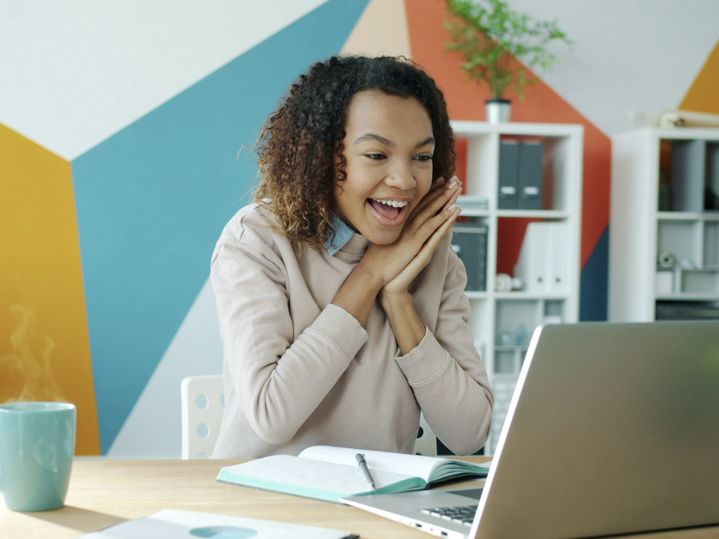 Woman excited unsplash