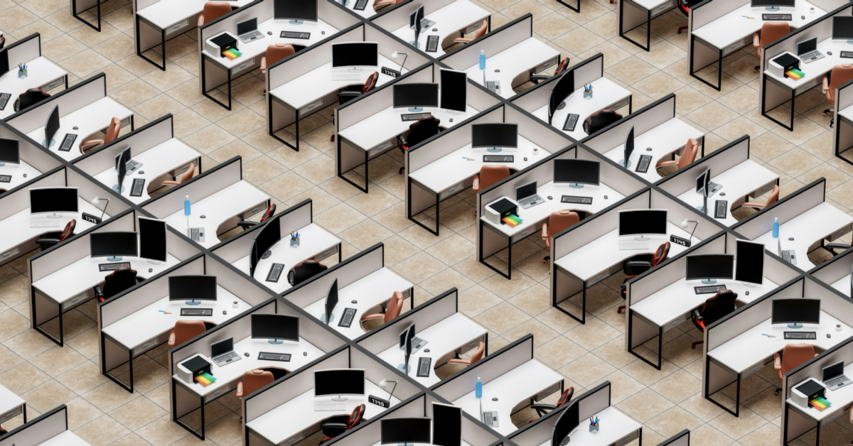 Empty cubicles Unsplash