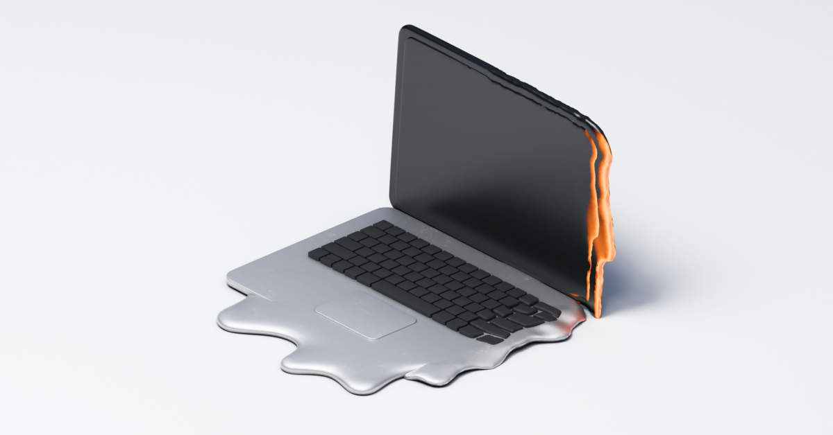Melting laptop Unsplash