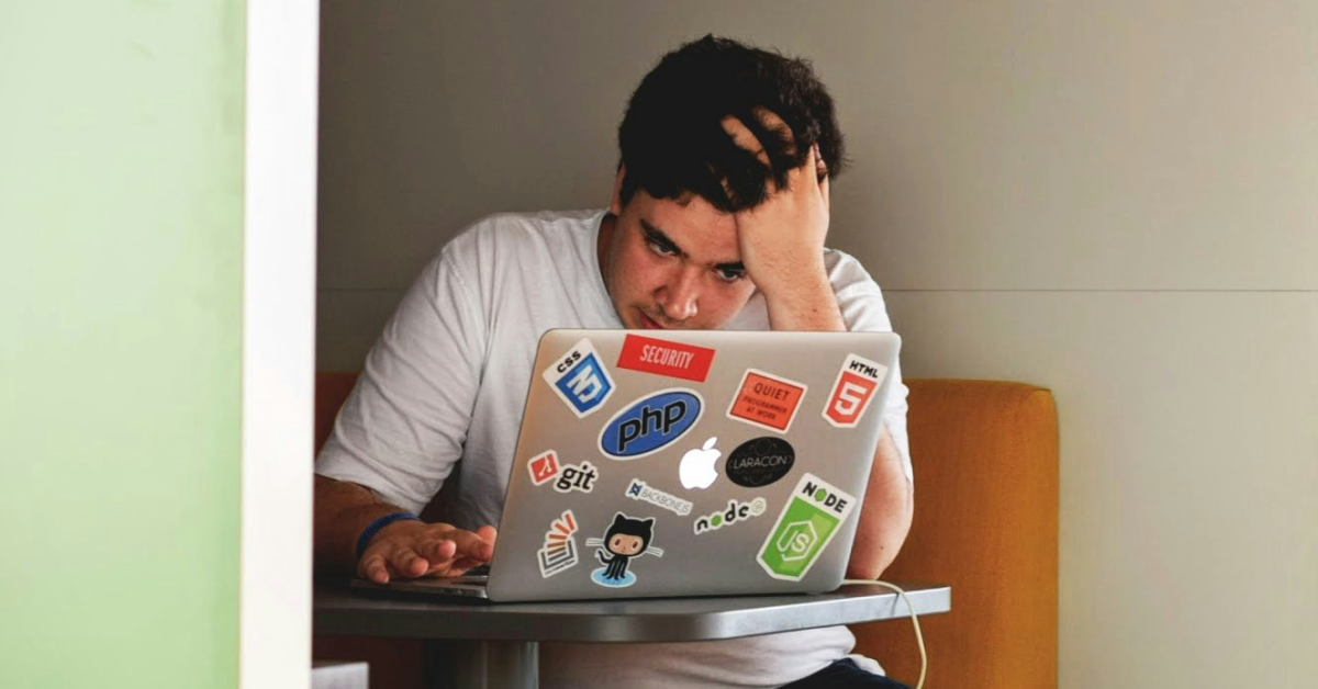 Upset user laptop unsplash