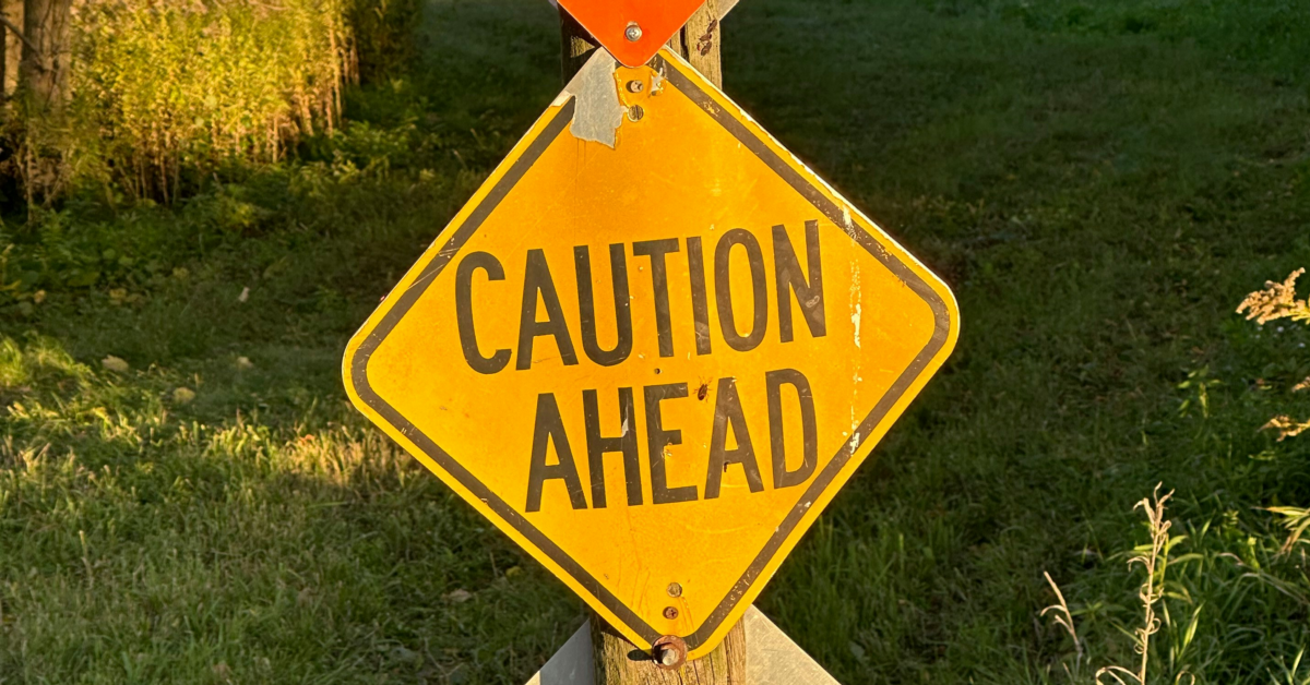 Caution ahead Unsplash