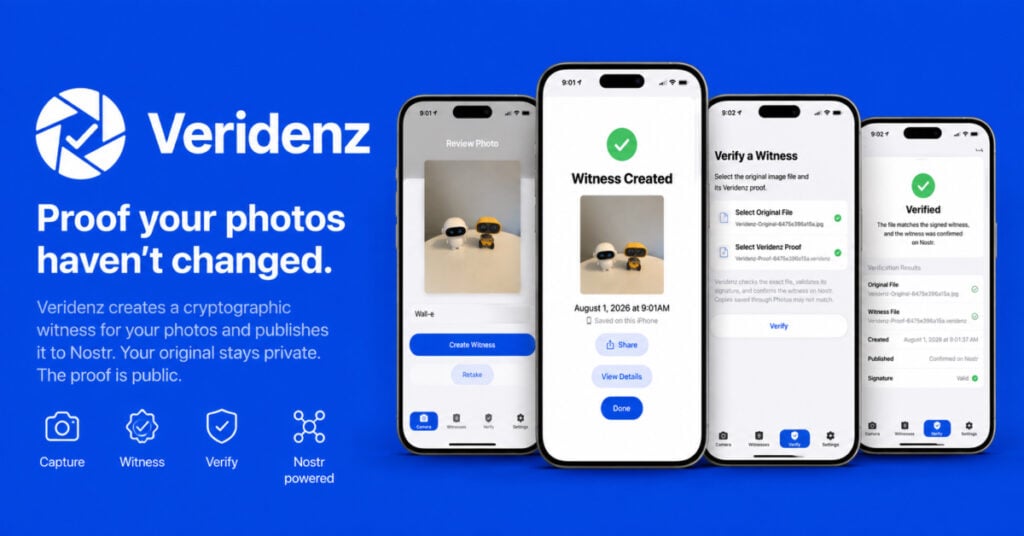 Why I built Veridenz to verify photos using Nostr