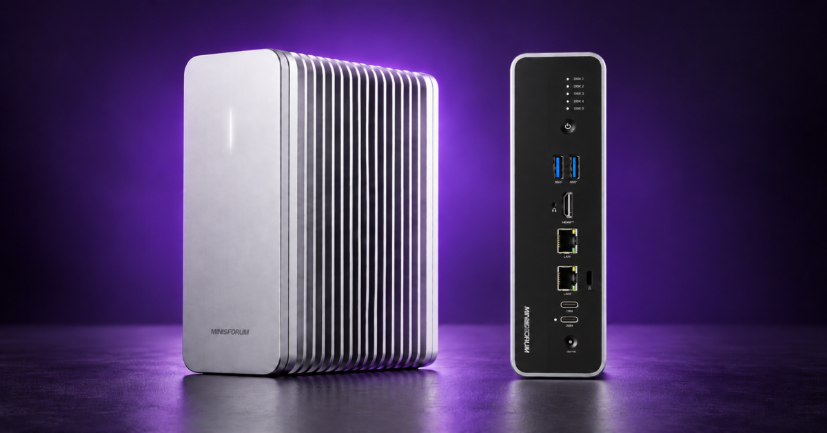 MINISFORUM S5 packs five SSD slots and 10GbE into a fanless NAS