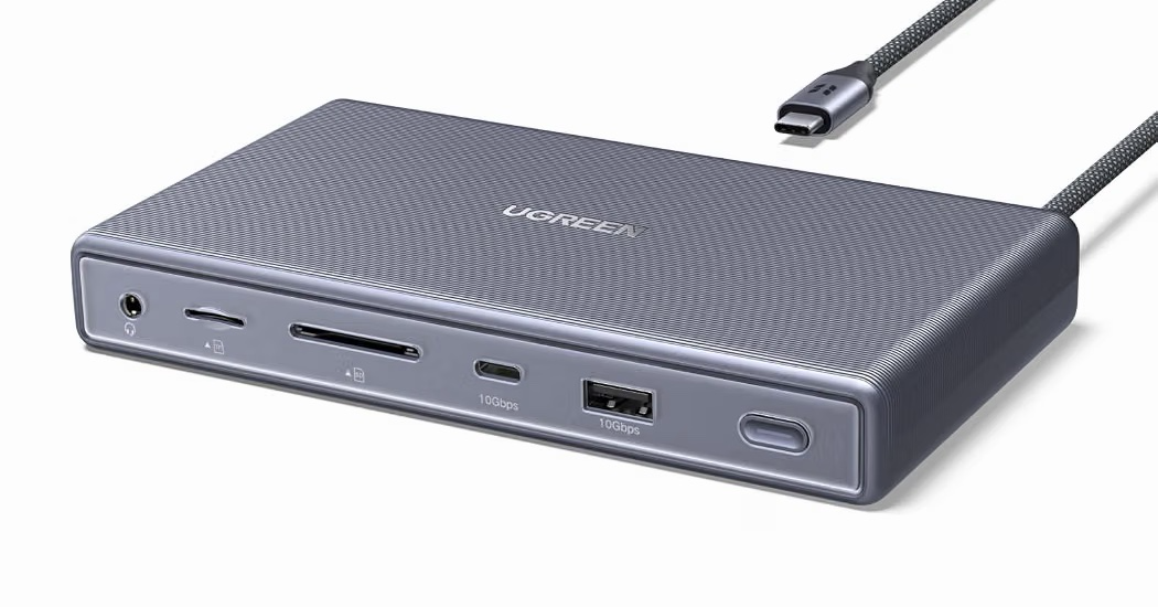 UGREEN 11-in-1 USB4 dock offers dual 4K displays for $99 but no charger is included